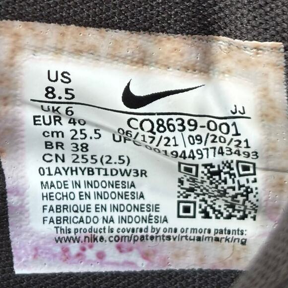 🔴 Nike Air Pegasus 37 Shield Women`s Size 8.5 Black Athletic Shoes CQ8639-001 - Picture 8 of 8